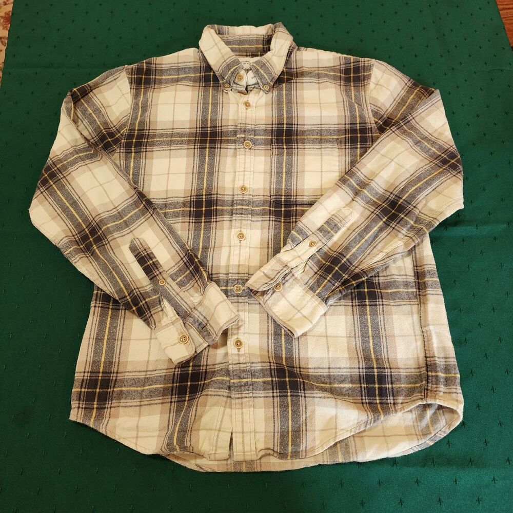 Abercrombie Fitch Men's Plaid Button-Front Long Sleeve Soft A&F Flannel Small